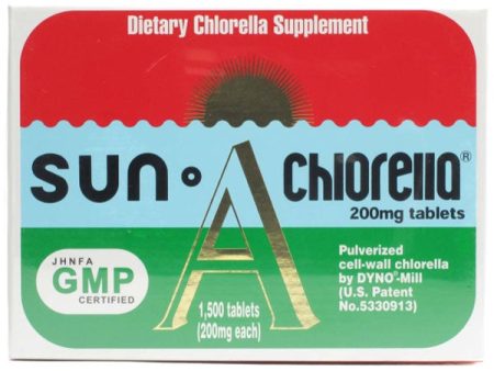 SUN CLORELLA - Dietary Chlorella Supplemen A 200 mg  - 1500 Tablets Online Sale