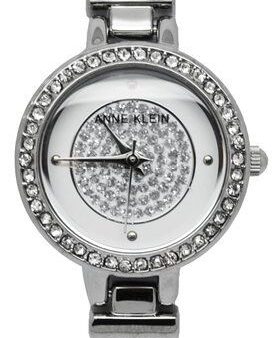 AK 1381PVSV Quartz Crystal Dial Crystal Bezel Stainless Hot on Sale