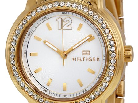 Tommy Hilfiger 1781467 Silver Dial Gold Tone Stainless Steel Women s Watch Online Sale