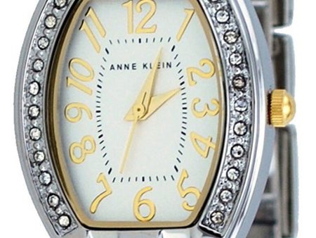 Anne Klein 10 9839SVTT White Dial Stainless Steel Women s Watch Online Sale