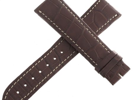 Cartier Men s 22mm x 18mm Browm Alligator Watch Band Strap KD69BM56 Supply