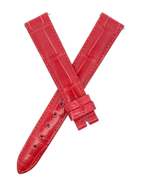 16mm LOCMAN RED ALLIGATOR LEATHER WOMEN S WATCH BAND 16R Online Hot Sale