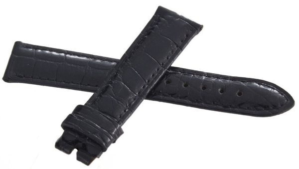 18mm x 16mm Women s Black Alligator Watch Band Strap Cheap