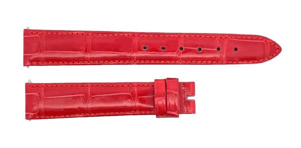 16mm LOCMAN RED ALLIGATOR LEATHER WOMEN S WATCH BAND 16R Online Hot Sale