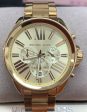 Michael Kors Womens Chronograph Gold-tone Stainless Steel Bracelet Watch MK5711 Online Hot Sale