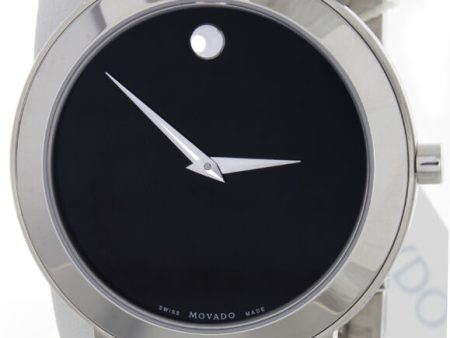 Movado Men s Stiri Stainless-Steel Black Dial Swiss Quartz Watch 0606191 Cheap